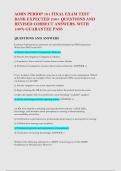 AORN PERIOP 101 FINAL EXAM TEST  BANK EXPECTED 250&plus; QUESTIONS AND  REVISED CORRECT ANSWERS&period; WITH  100&percnt; GUARANTEE PASS
