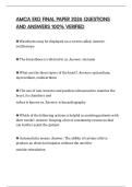 AMCA EKG FINAL PAPER 2026 QUESTIONS AND ANSWERS 100&percnt; VERIFIED