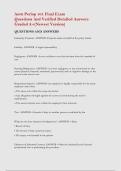 Aorn Periop 101 Final Exam  Questions And Verified Detailed Answers  Graded A&plus;&lpar;Newest Version&rpar;   