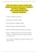 NUR 155 EXAM 3 STUDY GUIDE 2026  COMPLETE QUESTIONS WITH CORRECT  DETAILED ANSWERS &vert;&vert;  100&percnt; GUARANTEED PASS  <RECENT VERSION> 