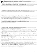 IND2601 MCQ Exam Questions for African Customary Law UPDATED 2025-2026