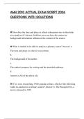 AMH 2010 ACTUAL EXAM SCRIPT 2026 QUESTIONS WITH SOLUTIONS&period;pdf