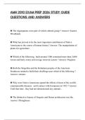 AMH 2010 EXAM PREP 2026 STUDY GUIDE QUESTIONS AND ANSWERS