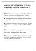 AMMO 69 CDF ACTUAL EXAM PAPER 2026 QUESTIONS WITH SOLUTIONS GRADED A&plus;