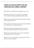 AMMO 69 CDF EXAM SCRIPT 2026 FULL QUESTIONS AND CORRECT ANSWERS