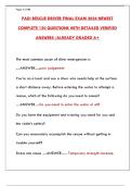 PADI Rescue Diver Final Exam 2025&colon; 150 Newest Questions with Detailed Verified Answers