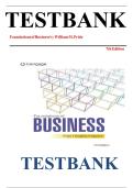 Test Bank for Foundations of Business&comma; 7th Edition by William M&period; Pride