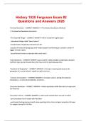 History 1020 Ferguson Exam -2 Questions and Answers 2026
