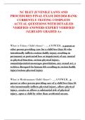 NC BLET JUVENILE LAWS AND  PROCEDURES FINAL EXAM 2025&sol;2026 BANK  CURRENTLY TESTING COMPLETE  ACTUAL QUESTIONS WITH DETAILED  VERIFIED ANSWERS EXPERT VERIFIED  &sol;ALREADY GRADED A&plus;