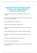 General Standards and Right of Way Prac&period;&period;&period;is Pesticide Questions and Answers