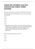 UPDATED PIMA WONDERLIC EXAM 2025 QUESTIONS AND CORRECT VERIFIED SOLUTIONS