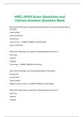 HRCI aPHR Exam Questions and Correct Answers Question Bank