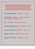 PSW Certification Exam 2025&colon; 500 Real Exam Questions & Correct Answers &vert; Personal Support Worker