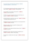 NCATT AET TEST &vert; QUESTIONS AND ANSWERS &vert; VERIFIED  ANSWERS GRADED A&plus; &vert; LATEST EXAM 