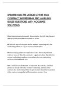 UPDATED CLC 222 MODULE 5 TEST 2026 CONTRACT MONITORING AND HANDLING ISSUES QUESTIONS WITH ACCURATE SOLUTIONS