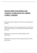 UPDATED ABSITE EXAM BUNDLE 2026 COMPLETE COMPILATION WITH VERIFIED CORRECT ANSWERS