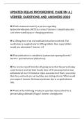 UPDATED RELIAS PROGRESSIVE CARE RN A &vert; VERIFIED QUESTIONS AND ANSWERS 2025