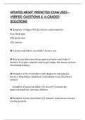 UPDATED NR507 PREDICTED EXAM 2025 &ndash; VERIFIED QUESTIONS & A-GRADED SOLUTIONS