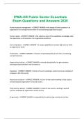 IPMA-HR Public Sector Essentials Exam Questions and Answers 2026&period;