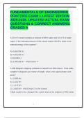 FUNDAMENTALS OF ENGINEERING PRACTICE EXAM 1 LATEST EDITION 2025-2026&period; UPDATED ACTUAL EXAM QUESTIONS & CORRECT ANSWERS&period; GRADED A