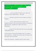 Maryland Boiler License Latest Edition 2025-2026&period; Questions & Correct Answers&period; Graded A