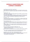 MODULE 3 QUESTIONS AND CORRECT ANSWERS