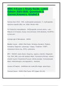 MDC 3 Exam 1 Study Guide&period; Latest Edition 2025-2026&period; Questions & Correct Answers&period; Graded A