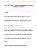 ACC 409 EXAM 1 QUESTIONS AND ANSWERS 100&percnt; VERIFIED RATED A&plus; 