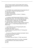 TEXAS FOOD SAFETY MANAGERS TESTFINALEXAM PAPER 2026 QUESTIONS WITHANSWERSGRADED A&plus;