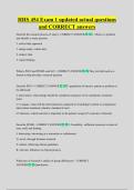 HHS 454 Exam 1 updated actual questions  and CORRECT answers