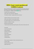 HHSC Exam 3 actual questions and  CORRECT answers