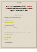 Metro Broker MIDTERM Exam ALL NEWEST 300 QUESTIONS AND VERIFIED SOLUTIONS LATEST UPDATE THIS YEAR