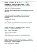UCLA ANTHRO 4 Midterm readings Answered Questions &lpar;Latest 2026&rpar;&period;