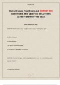 Metro Brokers Midterm EXAM ACTUAL EXAM ALL NEWEST 300 QUESTIONS and CORRECT ANSWERS LATEST UPDATE THIS YEAR