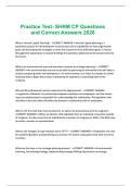 Practice Test- SHRM CP Questions and Correct Answers 2026&period;