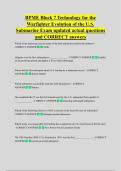 BPME Block 7 Technology for the  Warfighter Evolution of the U&period;S&period;  Submarine Exam updated actual questions  and CORRECT answers