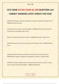 SLTC EXAM ACTUAL EXAM ALL 300 QUESTIONS and CORRECT ANSWERS LATEST UPDATE THIS YEAR