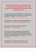 Nursing 2023 Real Online Practice B: 160 Q&A with Rationales