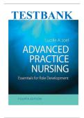Advanced Practice Nursing &colon; Essentials for Role Development 4th Edition Joel Test Bank