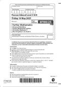 2025 Pearson Edexcel Level 3 GCE 8FM0&sol;25 Further Mathematics  Advanced Subsidiary Further Mathematics options 25&colon; Further  Mechanics 1 &lpar;Part of options C&comma; E&comma; H and J&rpar;  2025 Pearson Edexcel Level 3 GCE 8FM0&sol;25 Further Mathematics  Advanced Subsidiary Furth
