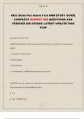 Ohio State Fire Alarm Test AND STUDY GUIDE COMPLETE NEWEST 400 QUESTIONS AND VERIFIED SOLUTIONS LATEST UPDATE THIS YEAR