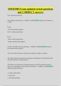 IMED1004 Exam updated actual questions  and CORRECT answers