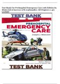 Test Bank For Prehospital Emergency Care 12th Edition by Mistovich & Karren| 978-0138223861| All Chapters 1-46| LATEST