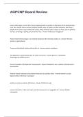 AGPCNP Board Review Questions and Answers