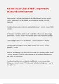 UTMB ISTAT Clinical Skill Competencies exam with correct answers