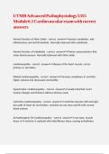 UTMB Advanced Pathophysiology 5355 Module 6&period;1 Cardiovascular exam with correct answers 