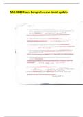 NSG 4800 Exam Comprehensive latest update