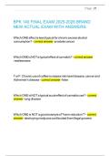 BPK 140 FINAL EXAM 2025-2026 BRAND NEW ACTUAL EXAM WITH ANSWERS