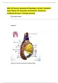 BIOL 252 Human Anatomy & Physiology II w&sol;Lab &vert; Module 9 Exam Review 70&plus; Questions and Answers -Summary &vert; LockDown Browser &vert; Portage Learning