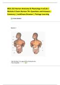 BIOL 252 Human Anatomy & Physiology II w&sol;Lab &vert; Module 6 Exam Review 70&plus; Questions and Answers -Summary &vert; LockDown Browser &vert; Portage Learning